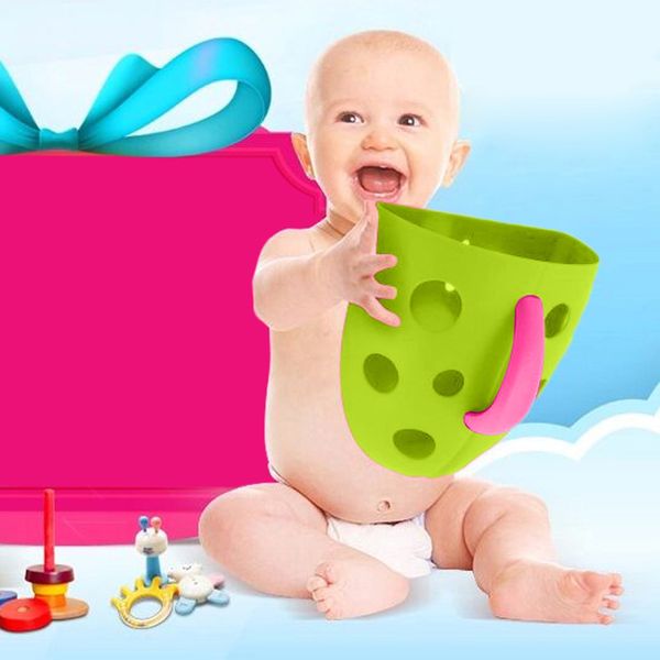

bath toy organizer storage box funny hanging scoop toddler baby kids bath tub toys bathroom organizer