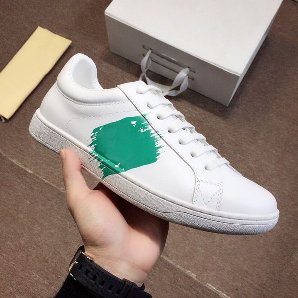 

mens designer shoes genuine leather mens shoes mens luxury designer sneakers size 38-44 model 373149320, Black