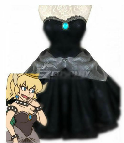 

новый super mario bros. u делюкс принцесса bowsette косплей, Black;red