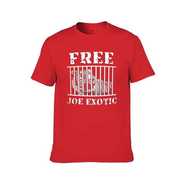 

men's joe exotic crew neck short sleeves t-shirt for boy red(2, White;black