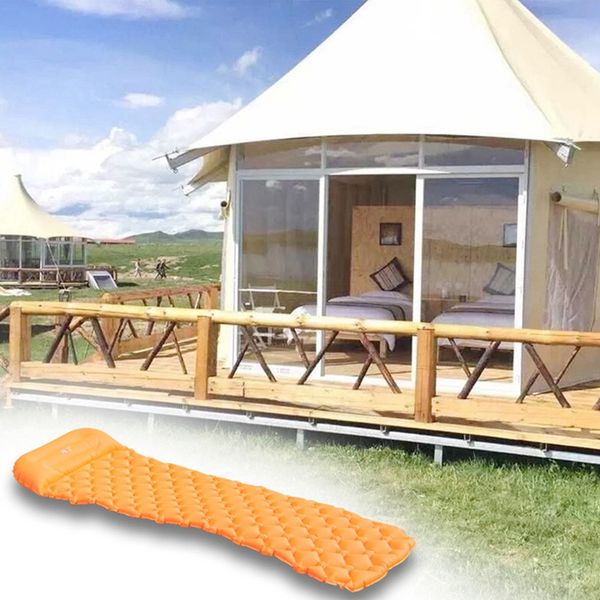 

abuo-outdoor tpu lycra ultra light inflatable cushion outdoor sleeping pad nylon inflatable bed camping tent egg trough moisture