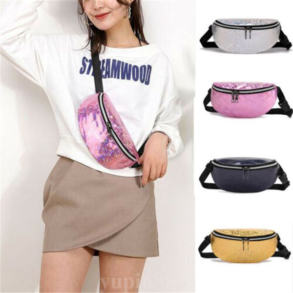 

fanny pack hologram laser 2019 brand new style bum waterproof bag waist hip belt beach money pouch