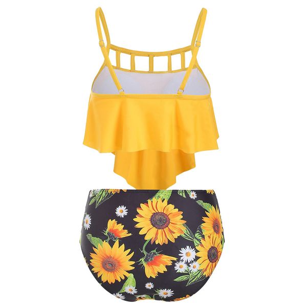 

женщины печати бикини push-up bra проложенный бич высокой талией бикини set summer sale seaside купальник пляжная купальники tankini #n