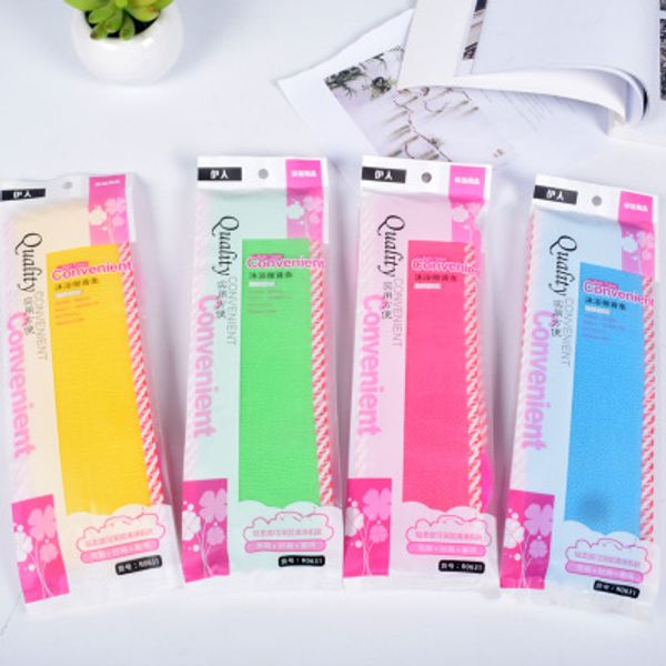 

Bath bru h adult thick double ided bath towel exfoliating back trap wa hing bath tool hower crubber health cleaning acce orie