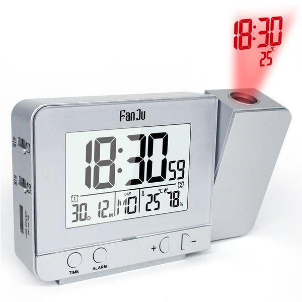 2019 Projection Alarm Clock With Temperature And Time Projection