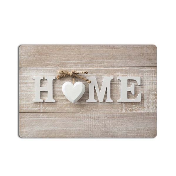 Fresh Home With Rustic Old Barn Wood Print Doormat Welcome