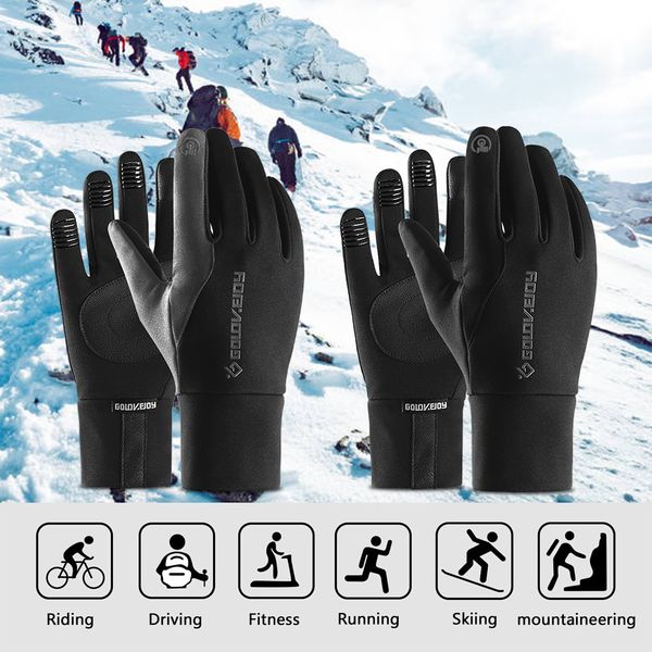 

windproof sports gloves winter warm gloves men women rainproof touchscreen with warm lining for skiing fishing cycling