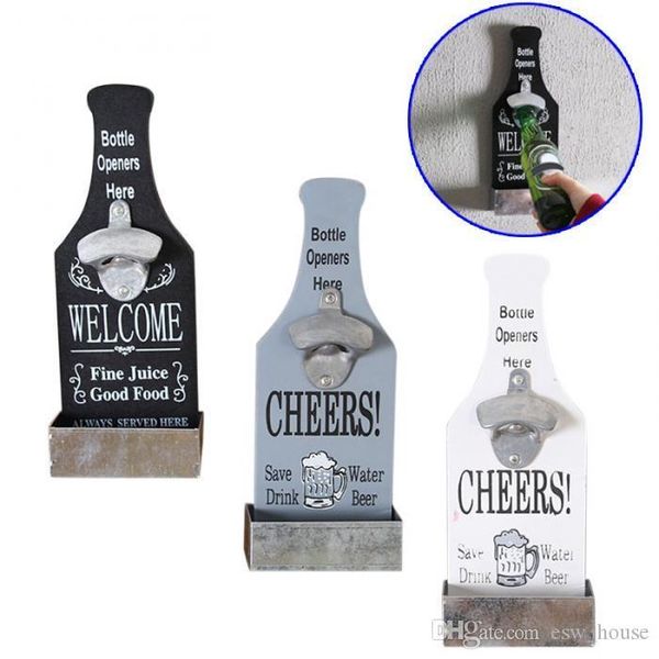 

wall mounted bar beer bottle opener fashion classic wall cap catching beer bottle openers home wall decoration
