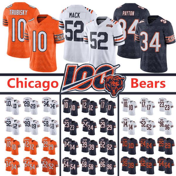 

Men Chicago Walter Payton Jerseys 52 Khalil Mack 10 Trubisky Miller EDDIE JACKSON Robinson Howard Tarik Cohen Urlacher Hicks Bear jersey