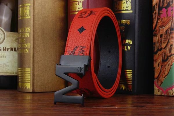 

2019 mens and women belt with fashion letter buckle real leather belts no box, Black;brown