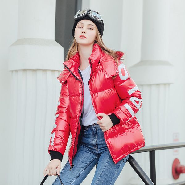 

special offer 2019 fashion winter jacket women parka hooded coat female plus size warm wadded outerwear girl d190904, Tan;black