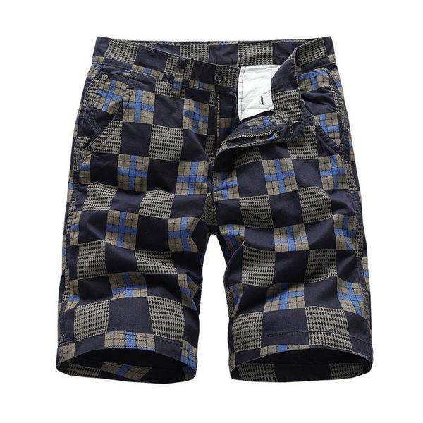

2020 new fashion mens shorts summer cotton jogger men outdoors board shorts plaid printed beach casual my195, White;black