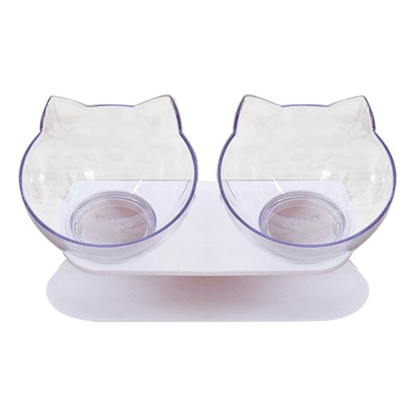 

питание станции противоскользящая cat bowl косой food кормушки чаша для собак и кошек