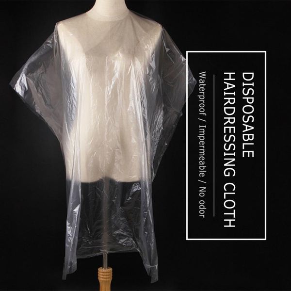 

disposable hairdressing cape shawl perm dyed hair cape gown hair salon capes transparent scarf waterproof membrane cloth 90x135cm 50pcs/set