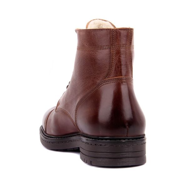 

парус лейкерс-tan leather lace-up men boots, Black