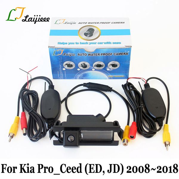

wireless parking camera for kia pro_ceed pro ceed proceed ed jd 2008~2018 / rca aux hd ccd night vision car reversing camera