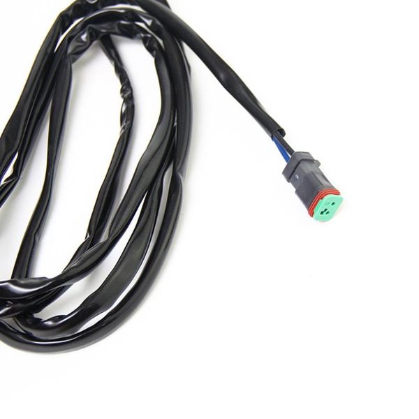 

2m 2-in-1 car work light wiring harness on/off switch led fog lamp switch universal for off-road spotlights relay kit