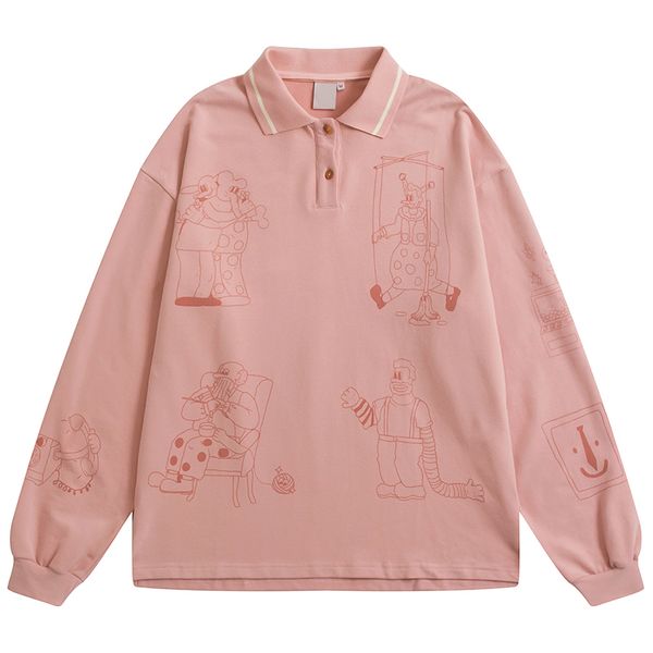 

высокое качество vest top толстовка с длинным рукавом хлопок спортивная одежда 2019 новый дизайн весна женщин мультфильм печати розовый пуло, Black