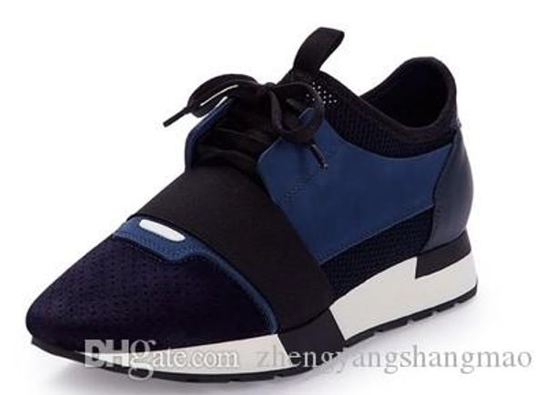 

2018 new popular designer man woman's fashion low cut lace up breathable mesh sneaker shoe outdoors race runner casual shoe 001, Black