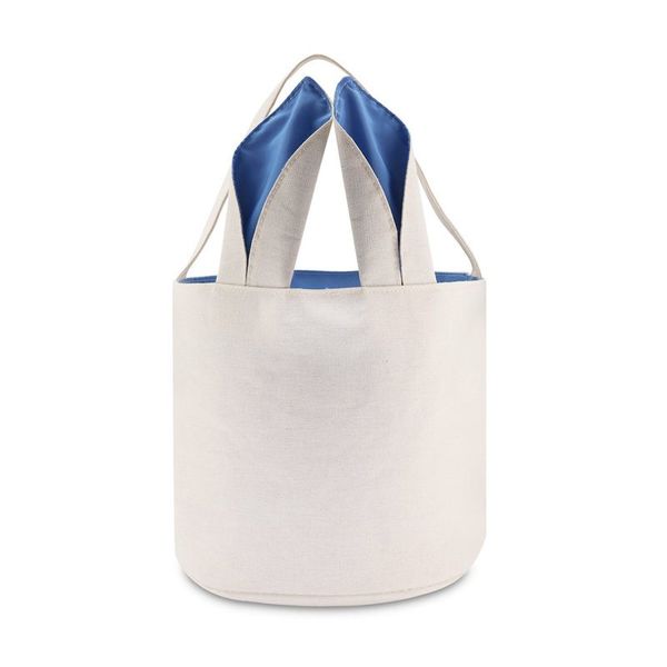 

gift wrap easter ears basket design bags tote bags-blue