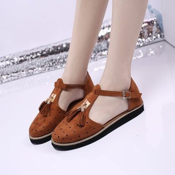 

new sandals 2020 flat fringe women's sandals europe and america large size hollow women's shoes, Black