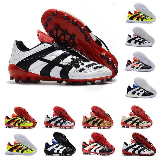 

2019 Mens Soccer Cleats Predator Accelerator Electricity FG AG Predator Football Boots High Quality Crampons Sports Sneakers
