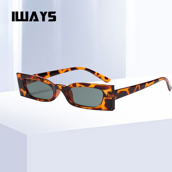 

iways designer sunglasses candy rectangular sunglasses retro women's fashion glasses uv400 luxurious women and men's, White;black