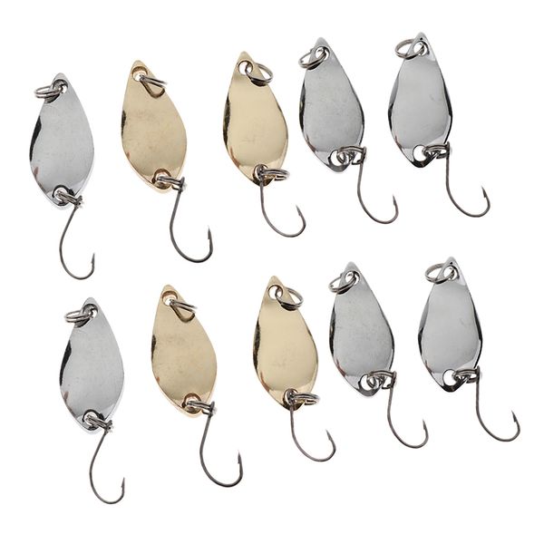 

hard fishing lures metal spinner spoon baits sequin baits with single hook