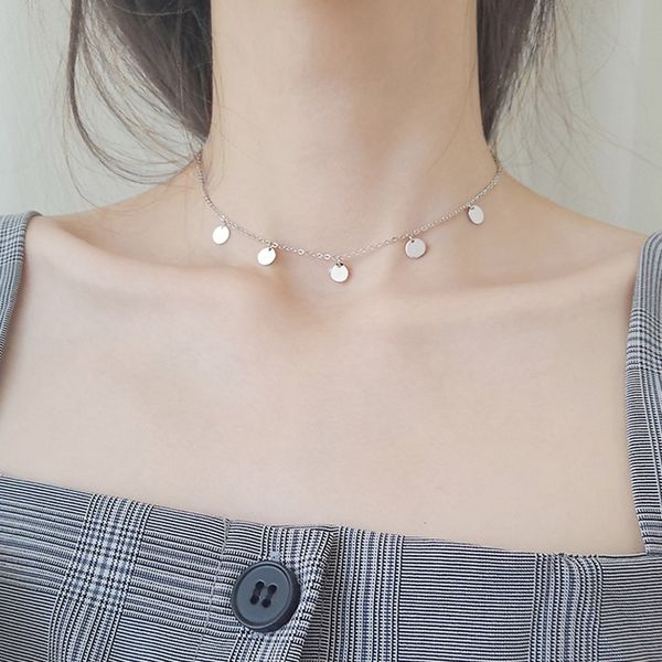 

new arrival 925 sterling silver necklace for women silver chain chocker necklace fashion silver jewelry new pendant necklace j190712