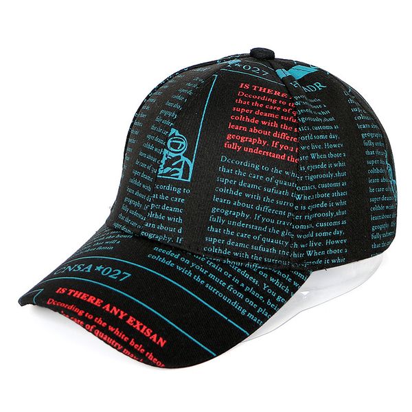 

graffiti newspaper letter printed baseball cap men women adjustable gorras sun hat summer hip hop cap visor snapback hats, Blue;gray