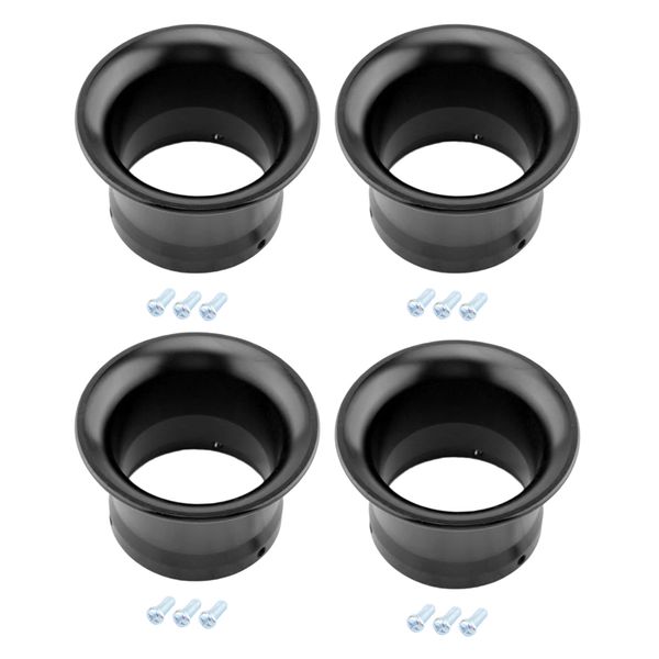 

4pcs black motorcycle shorty velocity stacks - 50mm - for pwk24/ 26/ 28/ 30
