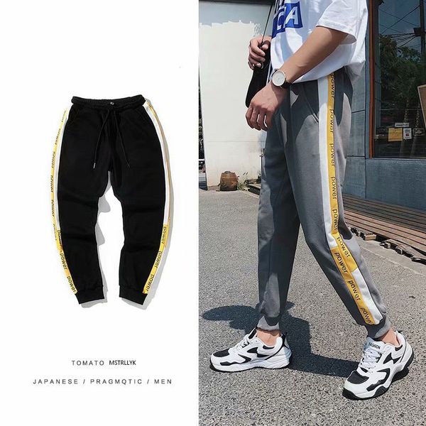

2018 оен sweatswear бѬки пеаи бокове поло пимо мђжин sweatpants, Black