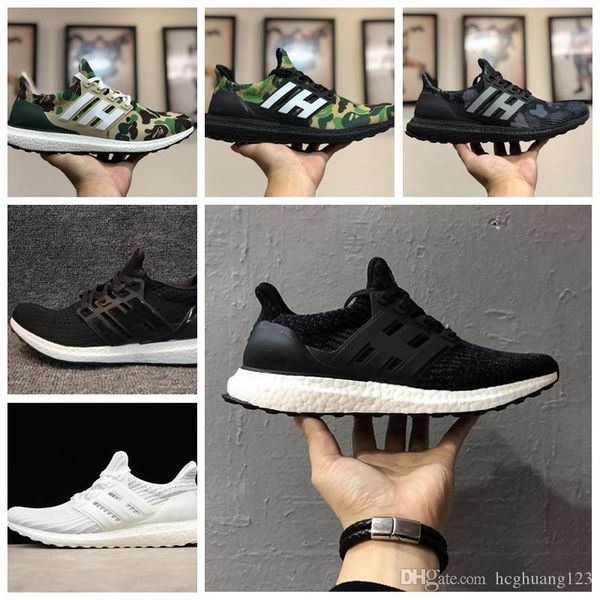 

3.0 4.0 running shoes men women ultra bost 3.0 iii primeknit runs white black sports sneaker 36-47