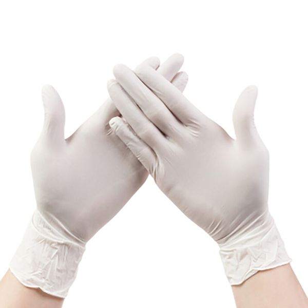 

100pcs disposable white nitrile gloves non-slip gloves waterproof tight hand ultra-thin catering household cleaning gloves other housekeepin