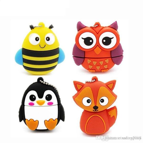 XH animais Pen Drive desenhos animados USB Flash Drive Pendrive U Disk animal Memory Stick 32G