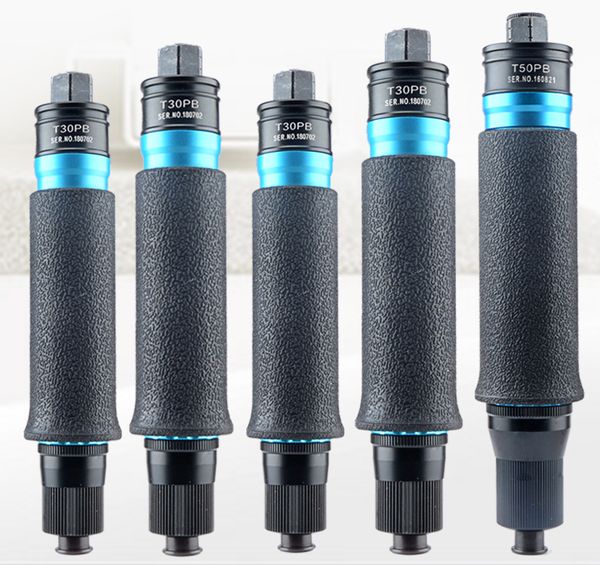 

pneumatic 1/4" straigh angle air screwdriver pre-setting torque control push start auto shut-off adjustable clutch elbow 0.3-8nm