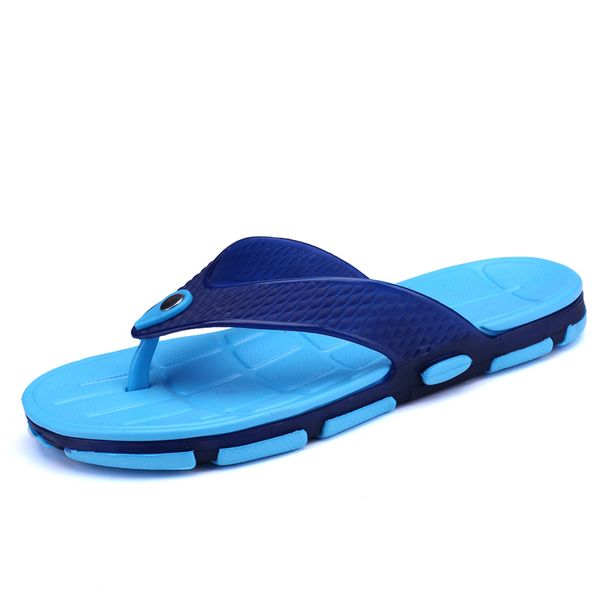 

men indoor floor flat shoes summer non-slip flip flops bath home slippers female slipper comfortable zapatillas t500, Black
