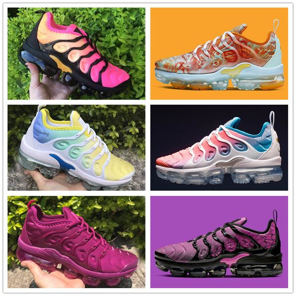 

tn plus geometric active fuchsia black mens women running shoes grid print lemon lime bumblebee game royal trainers sports sneakers 36-45