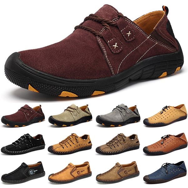 

2020 дизайнер роскошные мужские ботинки черные мокасины плоские замши скольжения по моде дышащие мужские тренеров кроссовки размер 38-45 col