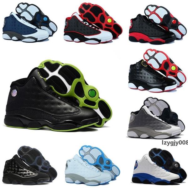 

13s mens basketball shoes 13 chicago gs hyper royal black cat flints bred brown men women sneakers sports shoes size 7-13