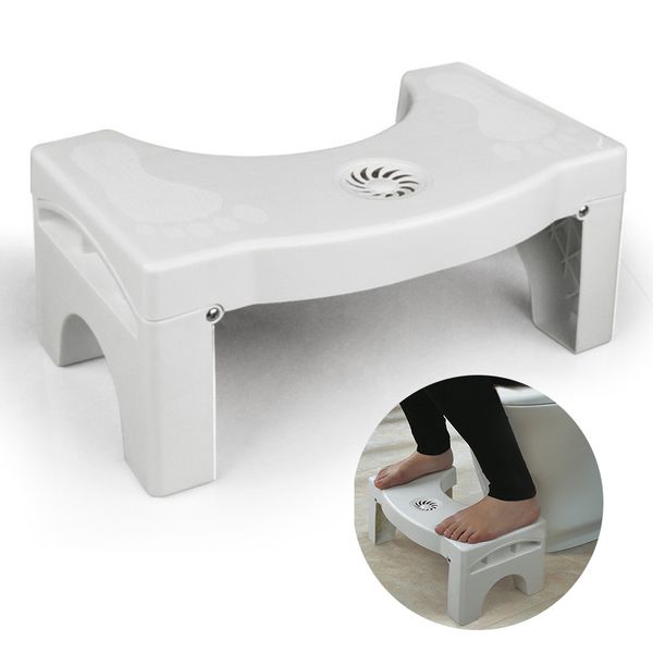 

bathroom anti constipation for kids foldable plastic footstool squatting stool toilet dropshipping (no air freshener