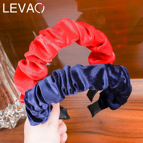 

levao velvet headband turban winter plated headband for women hair bezel simple hairband non-slip hair accessories