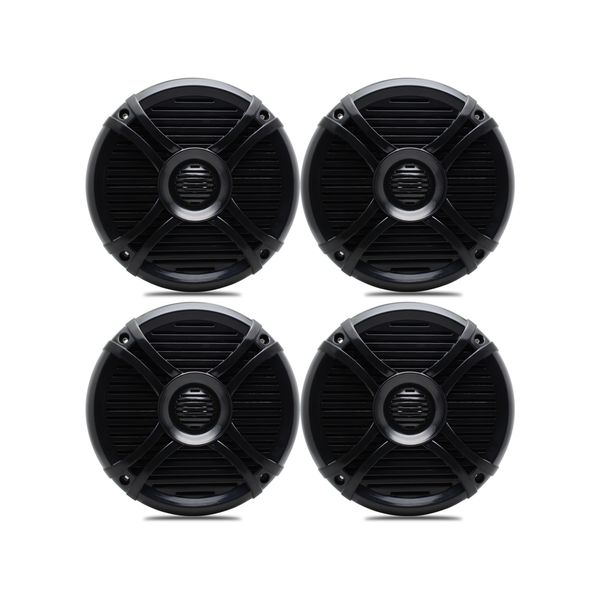 

6.5" marinetower speakers waterproof wake board 120w 2 way universal black color boat yacht swimmingpool outdoor courtyard 2pair car