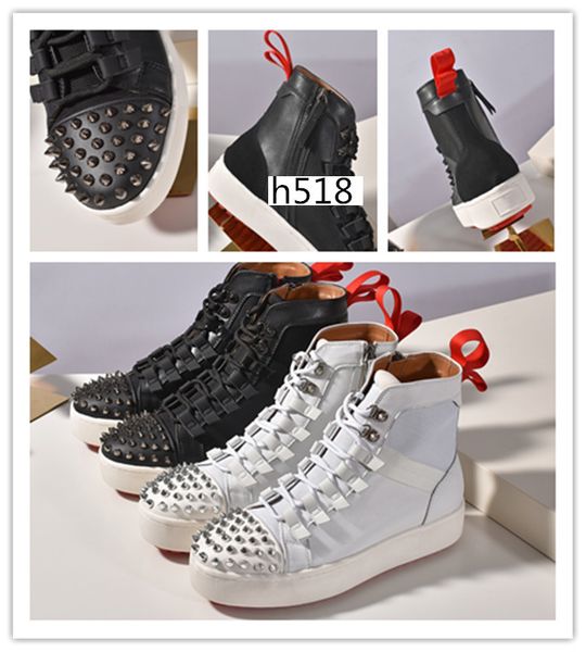 

fashion new brand designer red bottom spike sock sneaker men women low casual shoes black spike sock shoes1