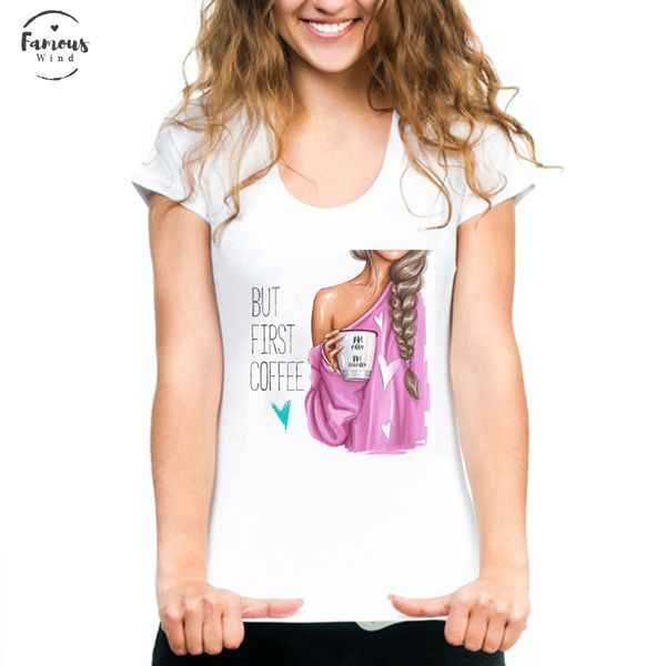 

женская футболка корейская одежда белая футболка новое поступление 2019 смешные футболки женщины harajuku уличная футболка, White