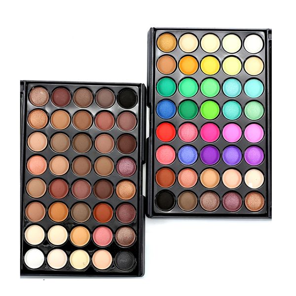 

40 colors makeup eye shadow palette matte earth colors matte shimmer pigment eyeshadow palette cosmetics mineral make up set