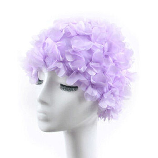 

ladies swim cap supplies beach swimming hat vintage floral flowers nylon