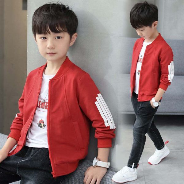 

2019 new children's clothing boy spring jacket children spring and autumn korean windbreaker 4-12 years, Blue;gray