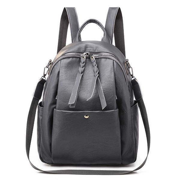 

abdb-new fashion casual pu women anti-theft backpack quality vintage backpacks women's larger capacity female shoulder bag