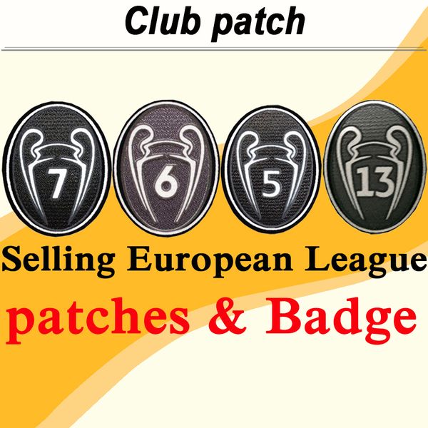 

serie a bundesliga soccer jerseys patches ligue 1 la liga real 6 5 13 7 crown madrid football shirts honor fair armband badge